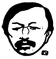 Portrait de Gustave Kahn par Félix Vallotton / paru dans Le Livre des Masques de Remy de Gourmont (1898)