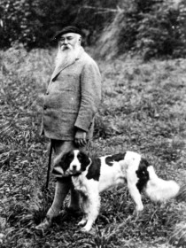 Francis Jammes et son chien Sultan / Association Francis Jammes Orthez