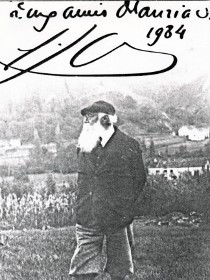 Carte de Jammes à ses amis Mauriac / Association Francis Jammes Orthez