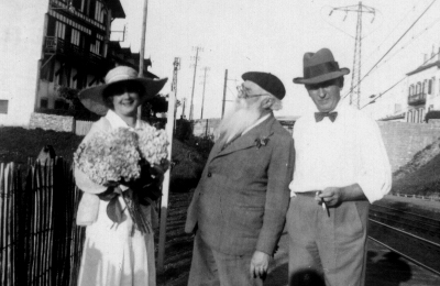 Jammes et Swiecinski à Guéthary, 1932 / Fonds Association F. Jammes Orthez