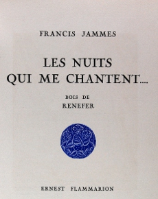 Les Nuits qui me chantent, Flammarion, 1928, MIAL, 180695R Les Nuits qui me chantent, Flammarion, 1928, MIAL, 180695R