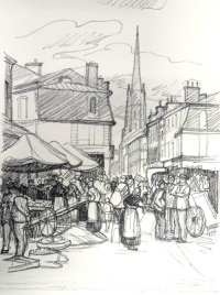 Jean Aufort : le marché des Capucins. La flèche Saint-Michel qui m’a percé le cœur… Jean Aufort : le marché des Capucins. La flèche Saint-Michel qui m’a percé le cœur…