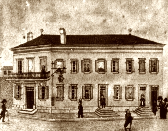 Le Cercle : Bâtiment communal construit en 1838 / Fonds Association F. Jammes, Orthez Le Cercle : Bâtiment communal construit en 1838 / Fonds Association F. Jammes, Orthez