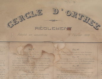Règlement du Cercle / Fonds Association F. Jammes, Orthez Règlement du Cercle / Fonds Association F. Jammes, Orthez
