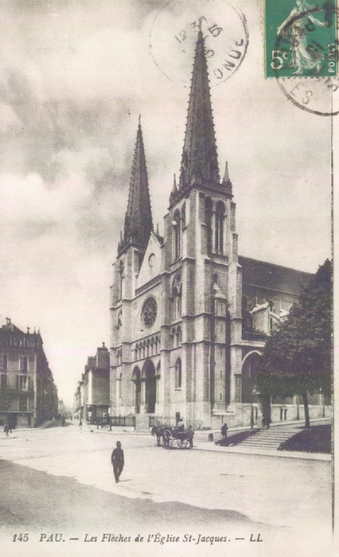 Les flèches de l'église Saint-Jacques / Ouvrir l'images dans Pireneas Les flèches de l'église Saint-Jacques / Ouvrir l'image dans Pireneas