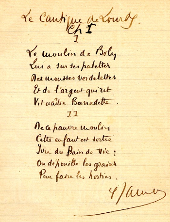 Cantique de Lourdes / Musée Pyrénéen de Lourdes Cantique de Lourdes / Musée Pyrénéen de Lourdes