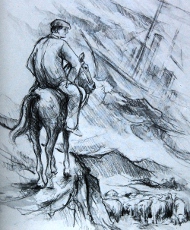 Ah ! Ce n'est pas, sur ton petit cheval. (strophe 29)