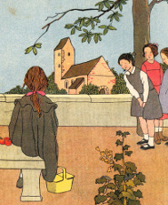 Illustrations de Madeleine Franc-Nohain pour Le Bon Dieu chez les enfants ; Paris : Plon, cop. 1920Bibliothèque Patrimoniale Pau, cote 41842R Illustrations de Madeleine Franc-Nohain pour Le Bon Dieu chez les enfants ; Paris : Plon, cop. 1920Bibliothèque Patrimoniale Pau, cote 41842R