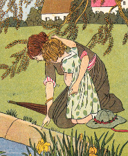 Illustrations de Madeleine Franc-Nohain pour Le Bon Dieu chez les enfants ; Paris : Plon, cop. 1920Bibliothèque Patrimoniale Pau, cote 41842R Illustrations de Madeleine Franc-Nohain pour Le Bon Dieu chez les enfants ; Paris : Plon, cop. 1920Bibliothèque Patrimoniale Pau, cote 41842R