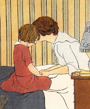 Illustrations de Madeleine Franc-Nohain pour Le Bon Dieu chez les enfants ; Paris : Plon, cop. 1920Bibliothèque Patrimoniale Pau, cote 41842R Illustrations de Madeleine Franc-Nohain pour Le Bon Dieu chez les enfants ; Paris : Plon, cop. 1920Bibliothèque Patrimoniale Pau, cote 41842R