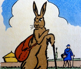 Aquarelle de Georges Delaw pour Le Roman du Lièvre / Paris, Les Éditions G. Crès & Cie, 1926