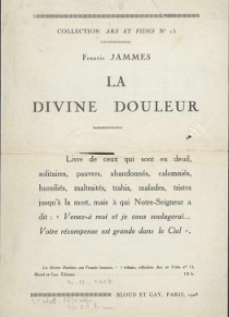 La Divine Douleur, page de titre (P : Ms 454) 