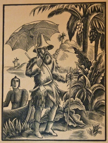 Bois gravé par Henri Bischoff pour Îles