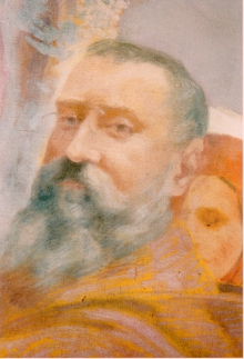 Détail de la fresque de Nouste Dame dou Tauzi / Association Francis Jammes Orthez