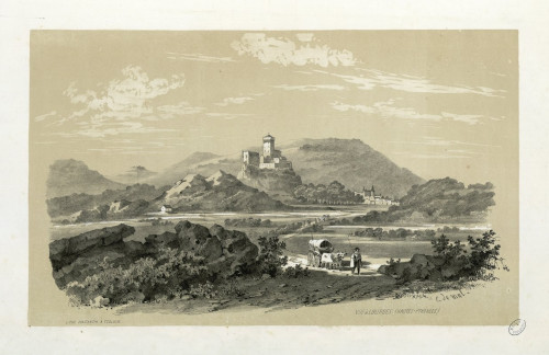 Vue de Lourdes, par Eugène de Malbos / Consulter le document sur Pireneas Vue de Lourdes, par Eugène de Malbos / Consulter le document sur Pireneas