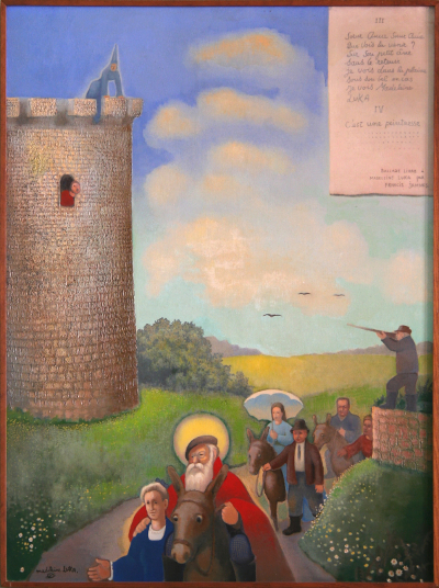 Tableau offert par Madeleine Luka à la Ville de Hasparren en juillet 1966